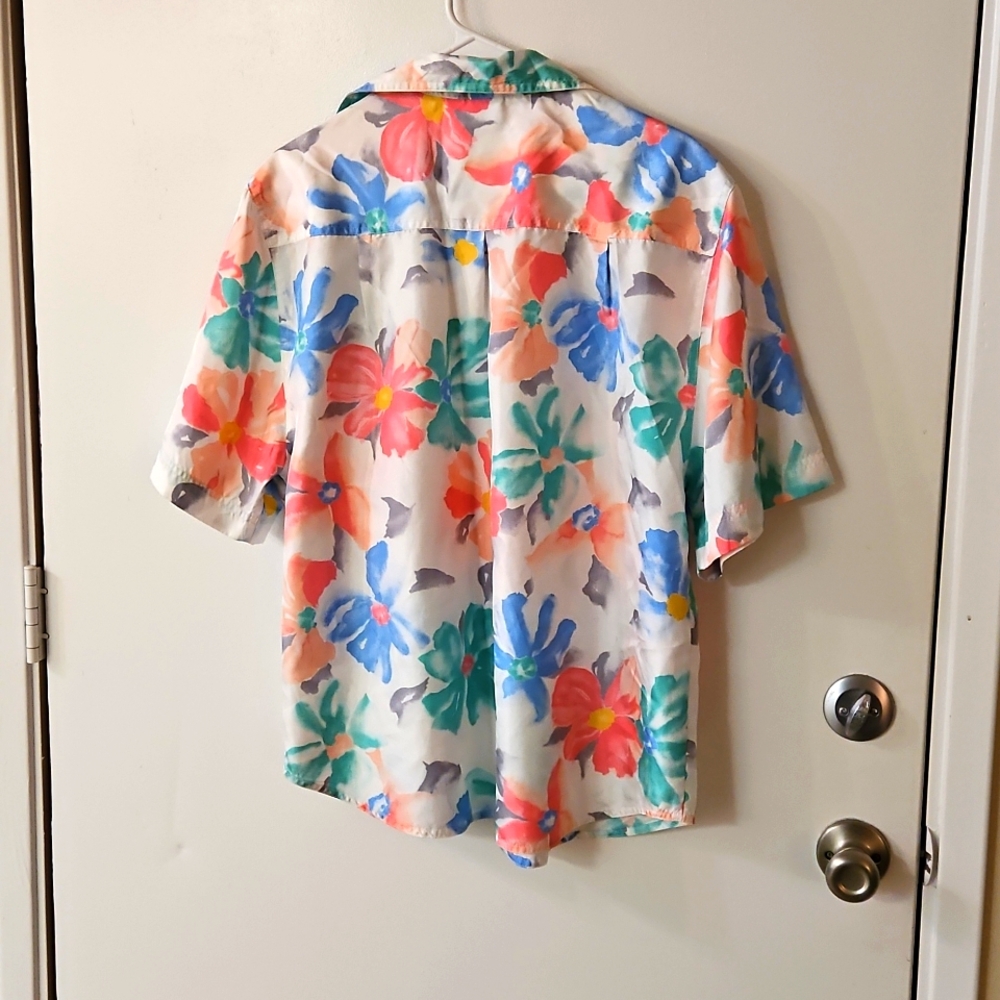 Pykettes Vintage Floral Short Sleeve Shirt - Picture 3 of 6